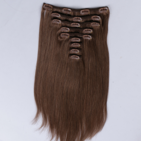 Brown human remy hair extensions JF336